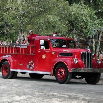 Fire truck rides at Cape Cod’s Maple Park
