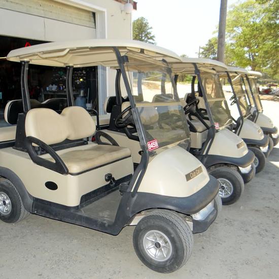 Golf cart rentals at Cape Cod’s Maple Park